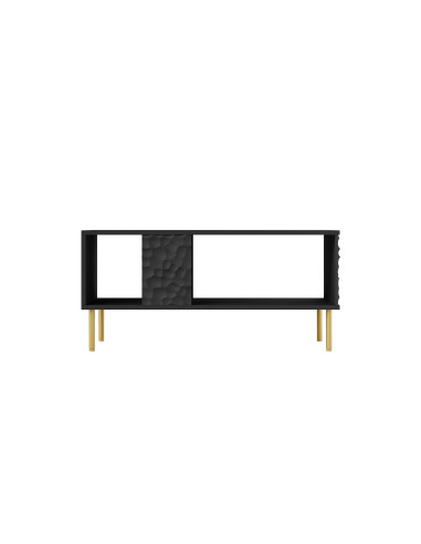 RITMO Ława Czarny Złoty 92x50x43cm - Elegancja w Salonie