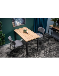 PINEL Klasyczny Stół 120x68cm Dąb Wotan/Czarny - Minimalizm i Elegancja 2