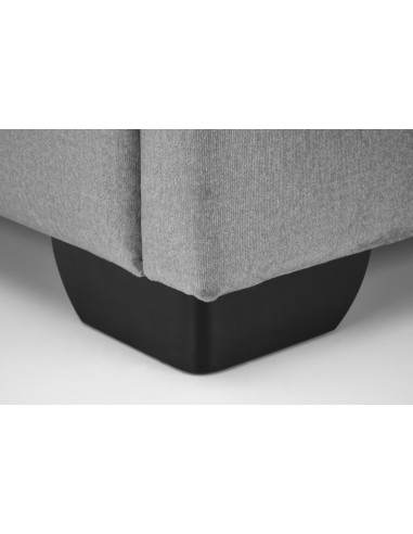 AZURRO 160 cm Łóżko z Pojemnikiem na Pościel Popiel Velvet/Drewno Lite