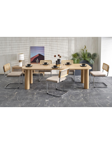 INCANTO Stół Rozkładany Dąb Naturalny 160-240x100cm - Przestrzeń i Design
