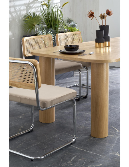 INCANTO Stół Rozkładany Dąb Naturalny 160-240x100cm - Przestrzeń i Design
