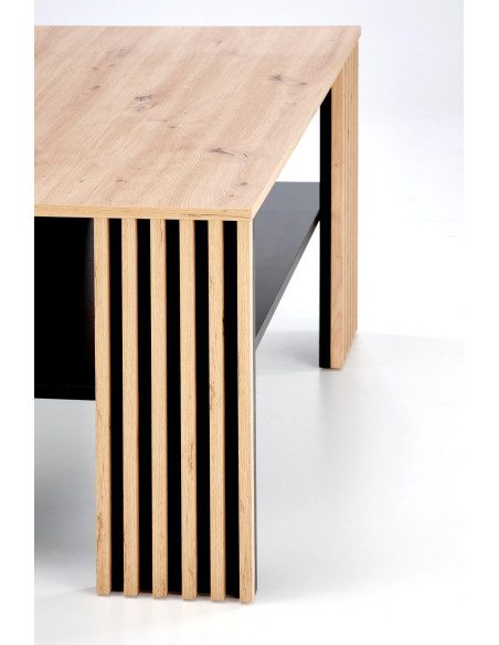 FEMINA ława dąb artisan/czarny  | Perfekcja Formy