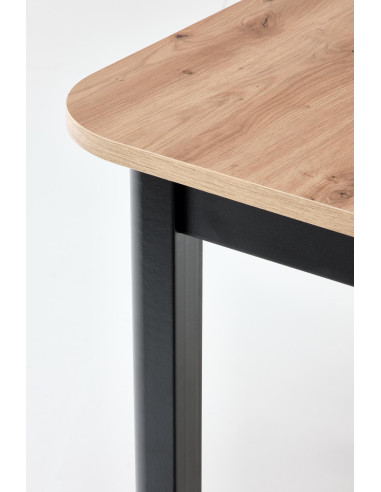 WAVO Stół Rozkładany 160-240cm Dąb Artisan/Czarny - Styl i Przestrzeń