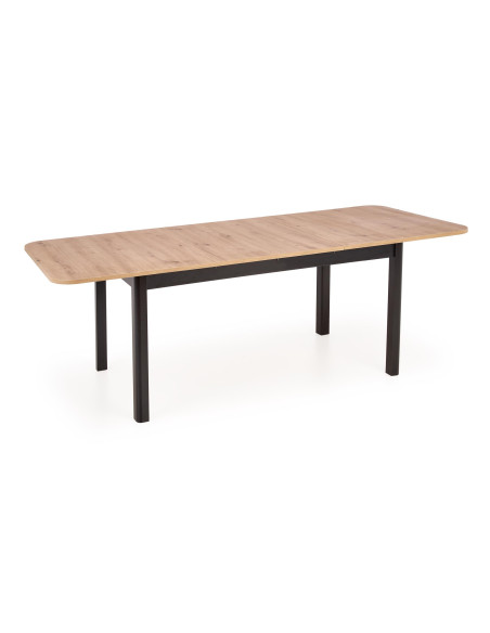 WAVO Stół Rozkładany 160-240cm Dąb Artisan/Czarny - Styl i Przestrzeń