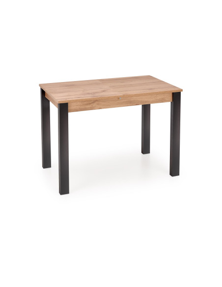 NIGO Stół Rozkładany 100-135cm Dąb Wotan/Czarny - Kontrast i Styl