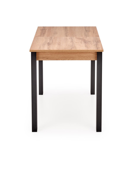 NIGO Stół Rozkładany 100-135cm Dąb Wotan/Czarny - Kontrast i Styl