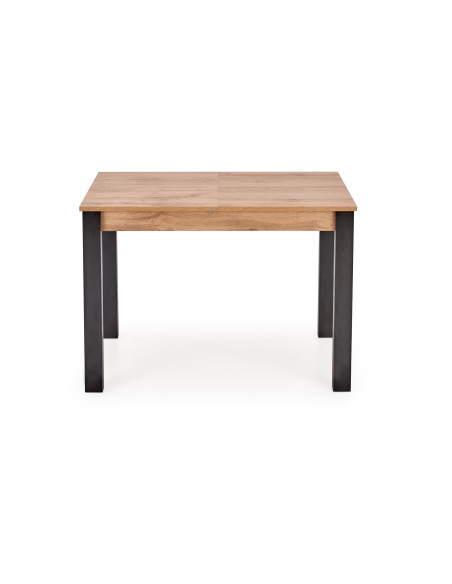 NIGO Stół Rozkładany 100-135cm Dąb Wotan/Czarny - Kontrast i Styl