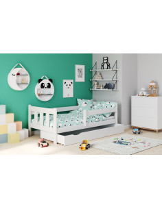 VALENTINE Łóżko z Praktyczną Szufladą - Biały Odpoczynek w Zasięgu Ręki 2