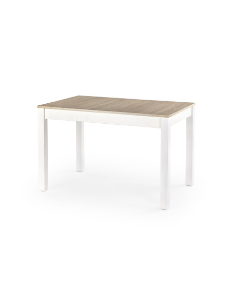 HILARION Stół Rozkładany 118-158cm Dąb Sonoma/Biały - Elegancja i Styl