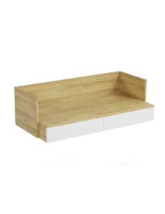 PLENTO Szafka 110x55x38cm Hikora Naturalna/Fronty Biel Alpejska