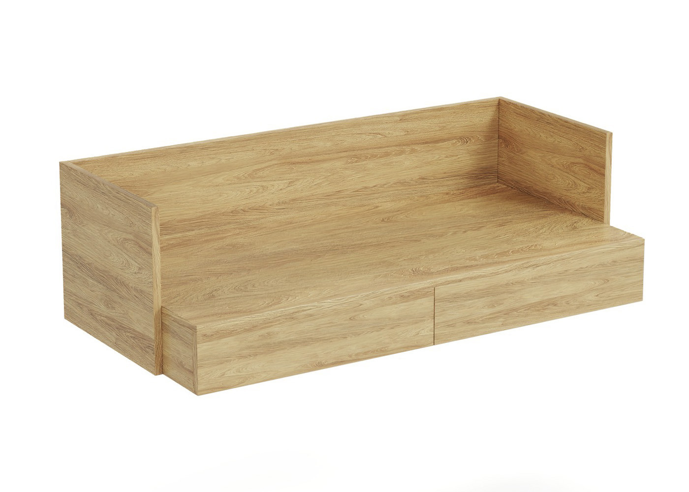 Plento szafka 110x55x38 cm hikora naturalna – widok z przodu