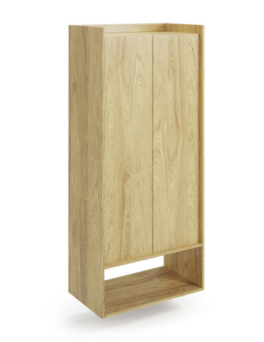 PLENTO Szafka Wysoka 78x41x179cm Hikora Naturalna/Fronty Hikora Naturalna