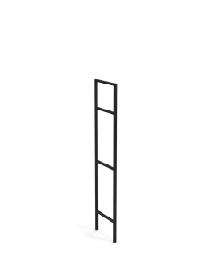 PLENTO Regał 34x145cm Czarny - Minimalizm i Funkcjonalność
