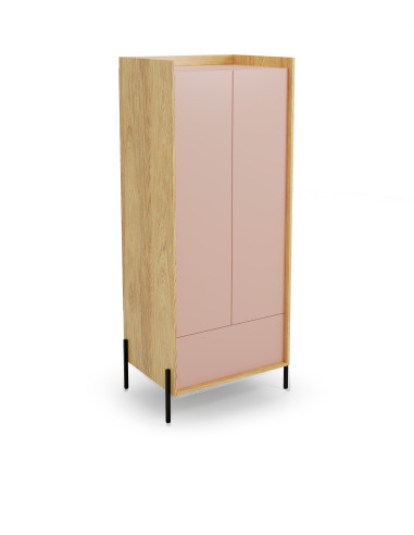 PLENTO Szafka Hikora/Antyczny Róż 78x179cm - Elegancja i Innowacja