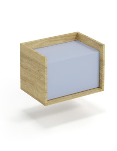 PLENTO Szafka Niska 50x41x36cm Hikora Naturalna/Fronty Niebieski Horyzont