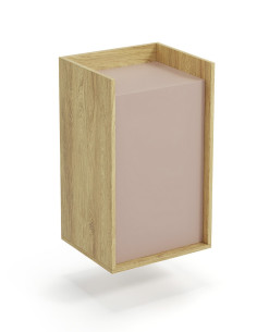 PLENTO Szafka 50x41x83cm Hikora Naturalna/Fronty Ant Róż - Funkcjonalność