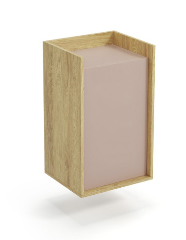 PLENTO Szafka 50x41x83cm Hikora Naturalna/Fronty Ant Róż - Funkcjonalność