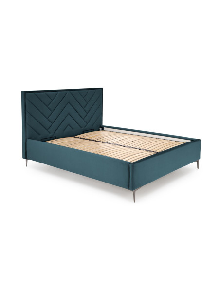 SERENO Korpus do Łóżka z Pojemnikiem Ciemny Zielony Velvet