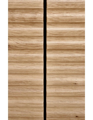 ZENIT KM-1 Komoda Dąb Artisan/Czarny 160x86cm - Przestrzeń i Styl