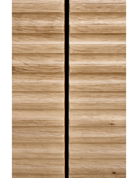 ZENIT KM-1 Komoda Dąb Artisan/Czarny 160x86cm - Przestrzeń i Styl