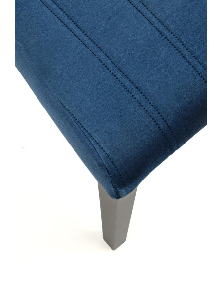 MERMI 2 Krzesło Drewniane Velvet Pikowany Granatowy - Elegancja i Komfort