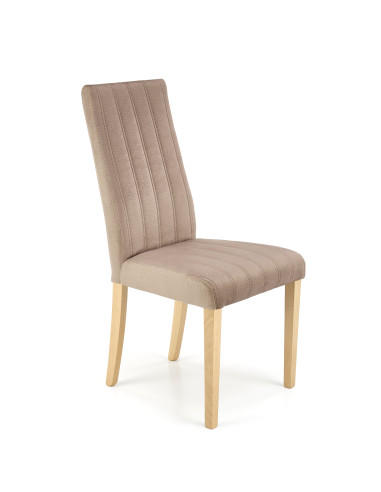 MERMI_3 Krzesło Bukowe Velvet Pikowany Pasy MONOLITH 09 Beżowy - Elegancja