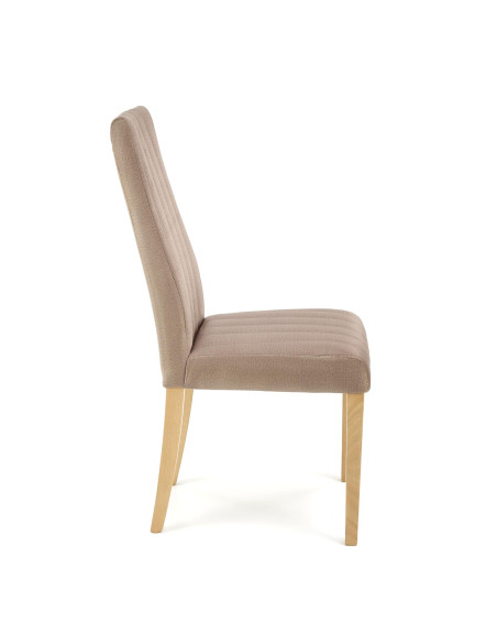 MERMI_3 Krzesło Bukowe Velvet Pikowany Pasy MONOLITH 09 Beżowy - Elegancja