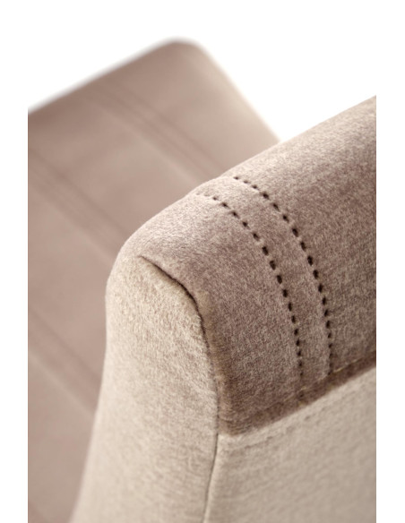 MERMI_3 Krzesło Bukowe Velvet Pikowany Pasy MONOLITH 09 Beżowy - Elegancja