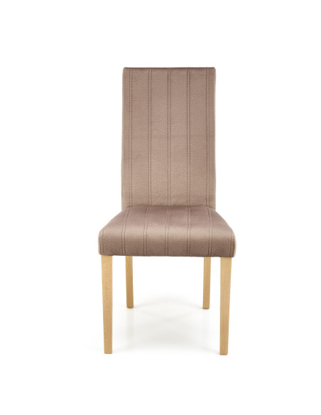 MERMI_3 Krzesło Bukowe Velvet Pikowany Pasy MONOLITH 09 Beżowy - Elegancja