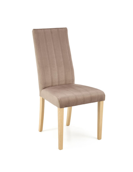 MERMI_3 Krzesło Bukowe Velvet Pikowany Pasy MONOLITH 09 Beżowy - Elegancja