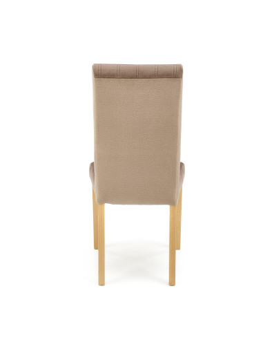 MERMI_3 Krzesło Bukowe Velvet Pikowany Pasy MONOLITH 09 Beżowy - Elegancja