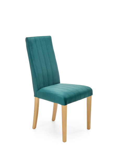 MERMI Krzesło Velvet Pasy Ciemny Zielony - Pikowany Elegancki Akcent