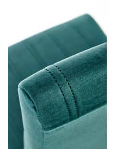 MERMI Krzesło Velvet Pasy Ciemny Zielony - Pikowany Elegancki Akcent 2