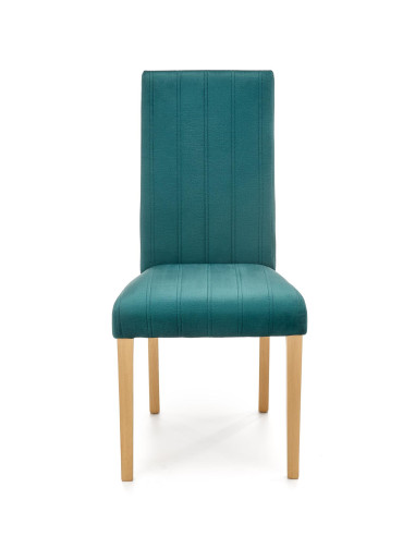 MERMI Krzesło Velvet Pasy Ciemny Zielony - Pikowany Elegancki Akcent