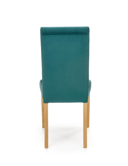 MERMI Krzesło Velvet Pasy Ciemny Zielony - Pikowany Elegancki Akcent