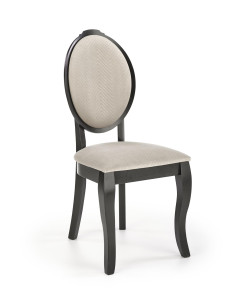 SANTO Krzesło Drewniane Styl Ludwikowski Beż/Czarny - Styl i Komfort