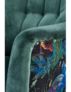 OASIS Fotel Velvet Ciemny Zielony BLUVEL 78 - Elegancki i Komfortowy 2