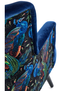 OASIS Fotel Velvet Granatowy BLUVEL 86 - Luksusowa Wygoda 2