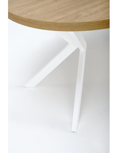 VISIONE Stół Rozkładany Dąb Złoty Fi100-250cm - Elegancja i Praktyczność