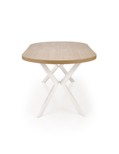 VISIONE Stół Rozkładany Dąb Złoty Fi100-250cm - Elegancja i Praktyczność
