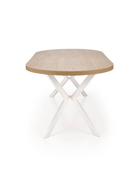 VISIONE Stół Rozkładany Dąb Złoty Fi100-250cm - Elegancja i Praktyczność