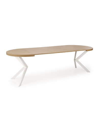 VISIONE Stół Rozkładany Dąb Złoty Fi100-250cm - Elegancja i Praktyczność