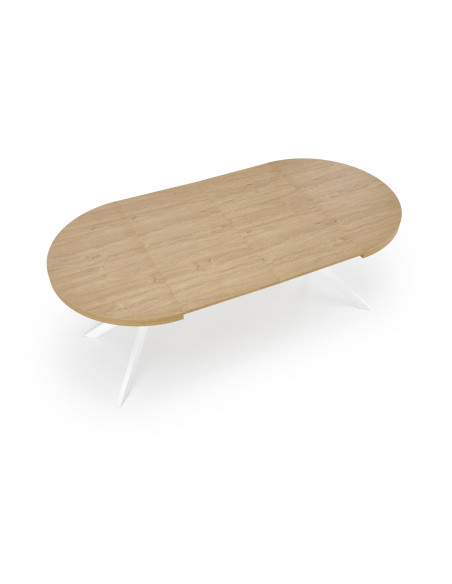VISIONE Stół Rozkładany Dąb Złoty Fi100-250cm - Elegancja i Praktyczność