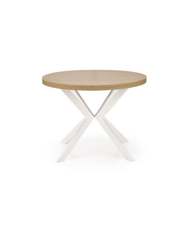 VISIONE Stół Rozkładany Dąb Złoty Fi100-250cm - Elegancja i Praktyczność