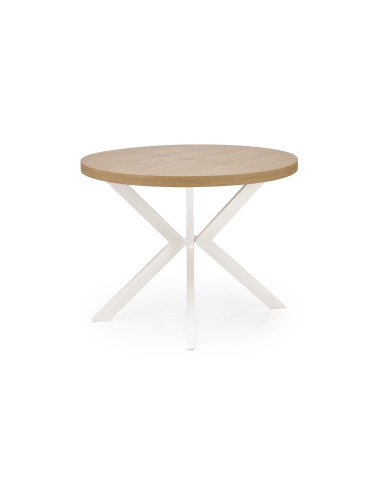 VISIONE Stół Rozkładany Dąb Złoty Fi100-250cm - Elegancja i Praktyczność
