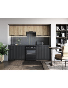 EMMA 240 kuchnia zestaw korpus: dark carbon wood | Wygodne Rozwiązania