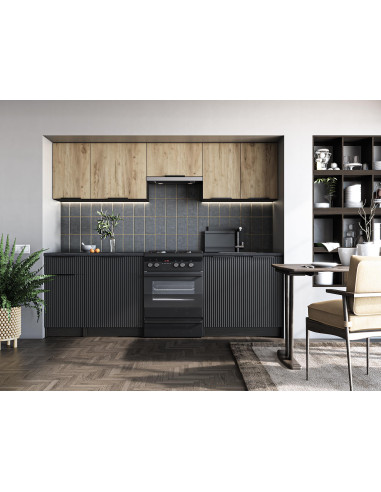 EMMA 240 kuchnia zestaw korpus: dark carbon wood | Wygodne Rozwiązania