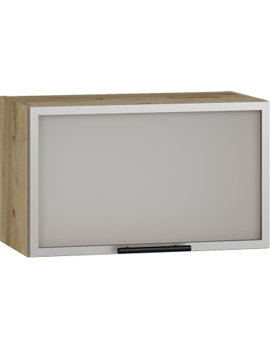 SALOME GOV60 Szafka Górna z Szkłem 60cm Dąb Craft - Transparentność i Styl