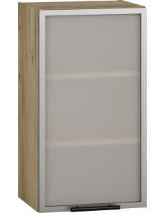 SALOME GV40 Szafka Górna z Szkłem Prawa 40cm Dąb Craft