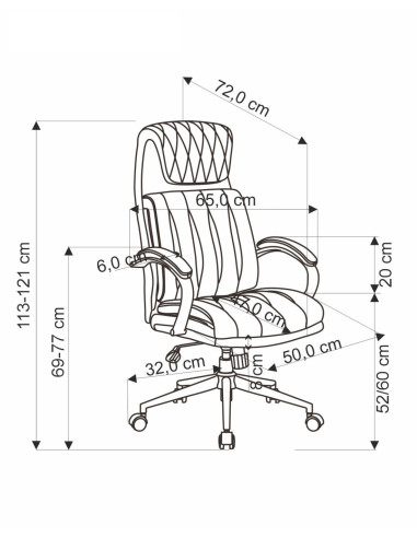 WILMA Fotel Gabinetowy Czarny | Elegancka Eco...